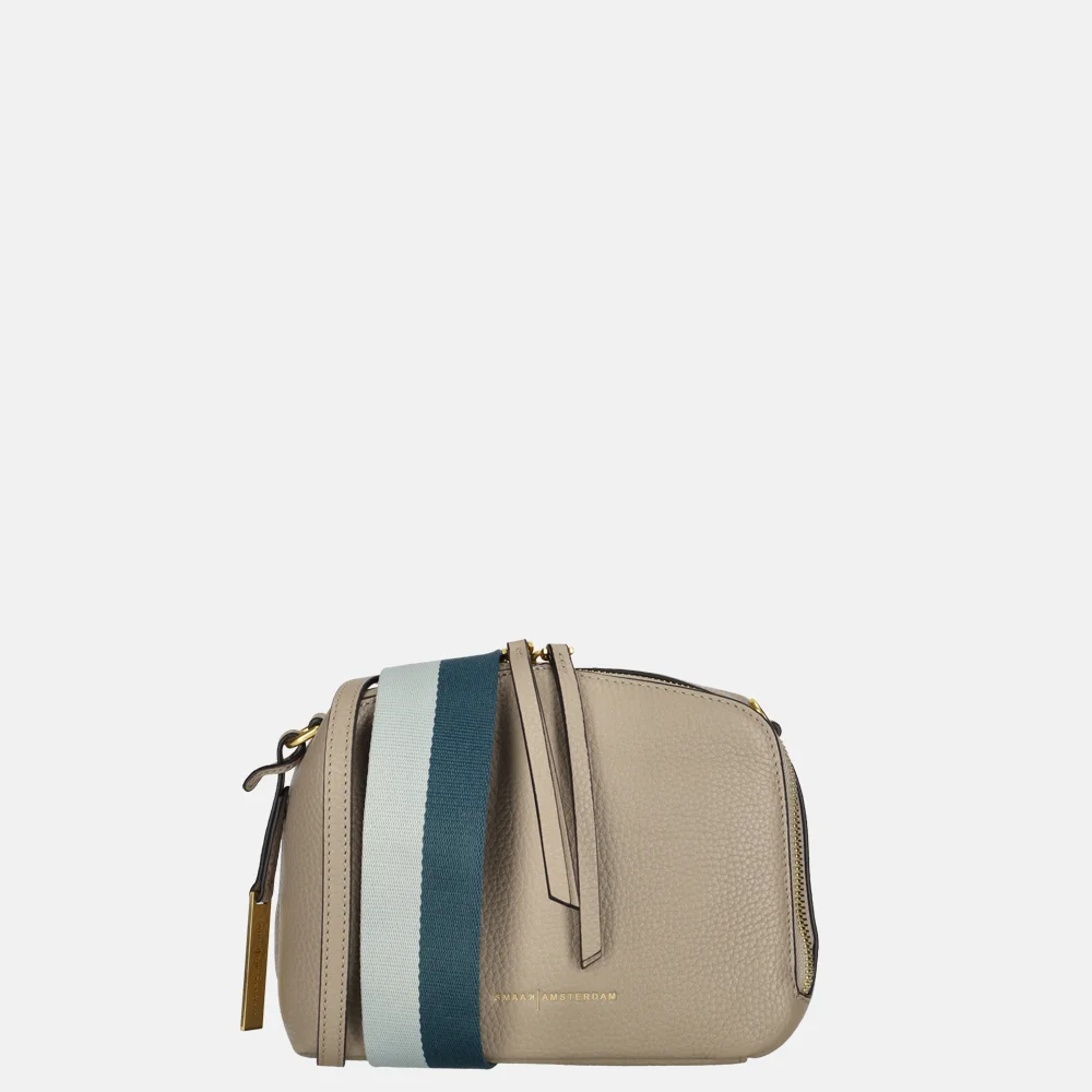 Smaak Amsterdam Blake crossbody tas soft taupe bij Duifhuizen